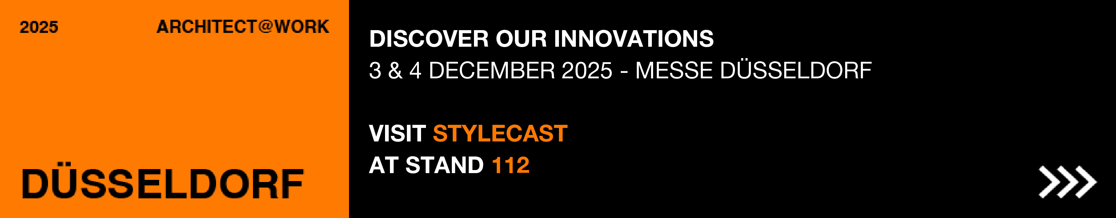 Architect@Work 2025 Düsseldorf - Visit stylecast at Stand 112